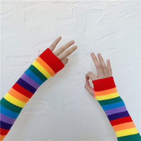 Pride Elbow Length Fingerless Arm Sleeves