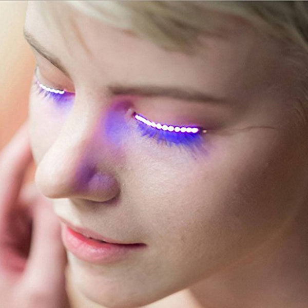 LED Glowing False Eyelashes Strips