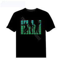 Sound activated LED Rave T-shirts