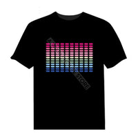 Sound activated LED Rave T-shirts