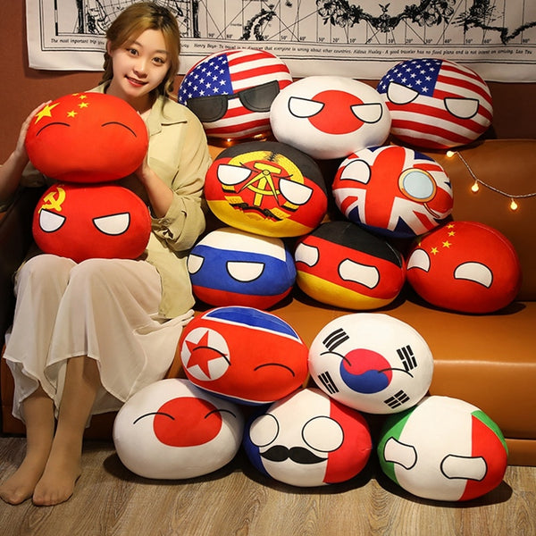 Country Balls Plush Toys Various nations 10cm (3.93 inches)
