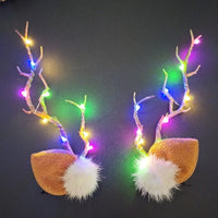 Christmas LED Light Blinking Antler Headdress