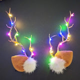 Christmas LED Light Blinking Antler Headdress