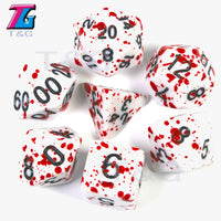 Bloody Dice 7 Pieces Set