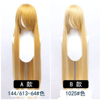 100Cm Long Staight Cosplay Wig Heat Resistant