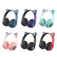 Kawaii LED Cat Ears Bluetooth Wireless Headphone