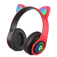 Kawaii LED Cat Ears Bluetooth Wireless Headphone