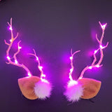 Christmas LED Light Blinking Antler Headdress