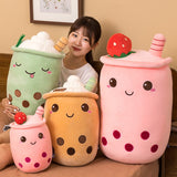 Boba Milk Bubble Tea Plush Toy Pillow kawaii