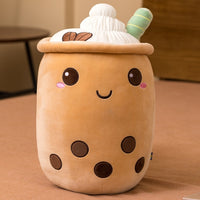 Boba Milk Bubble Tea Plush Toy Pillow kawaii