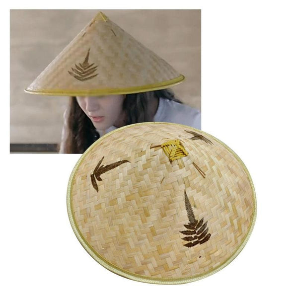 Chinese Style Handmade Bamboo Woven Straw Sunshade Fishing Farmer Hats